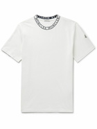 Moncler - Logo-Jacquard Cotton-Jersey T-Shirt - White