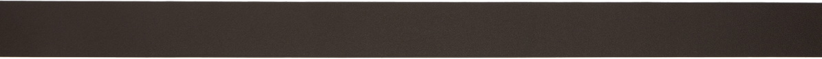 AURALEE Brown Leather Square Buckle Belt