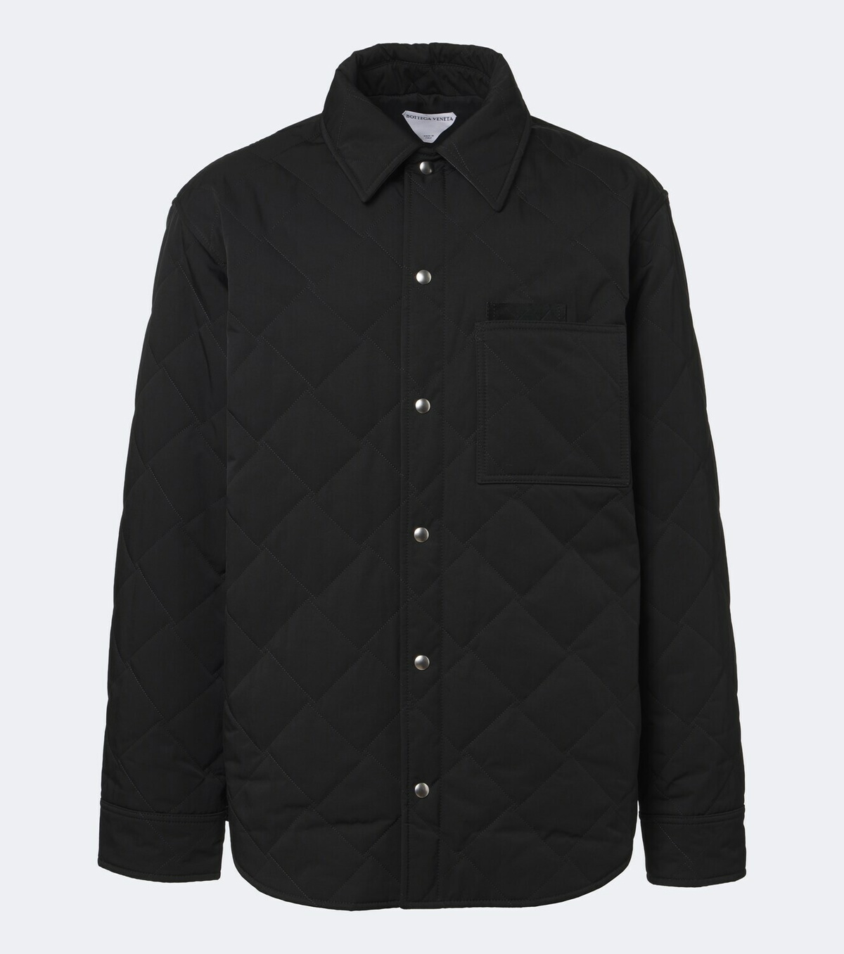 Bottega Veneta Intrecciato quilted cotton-blend overshirt