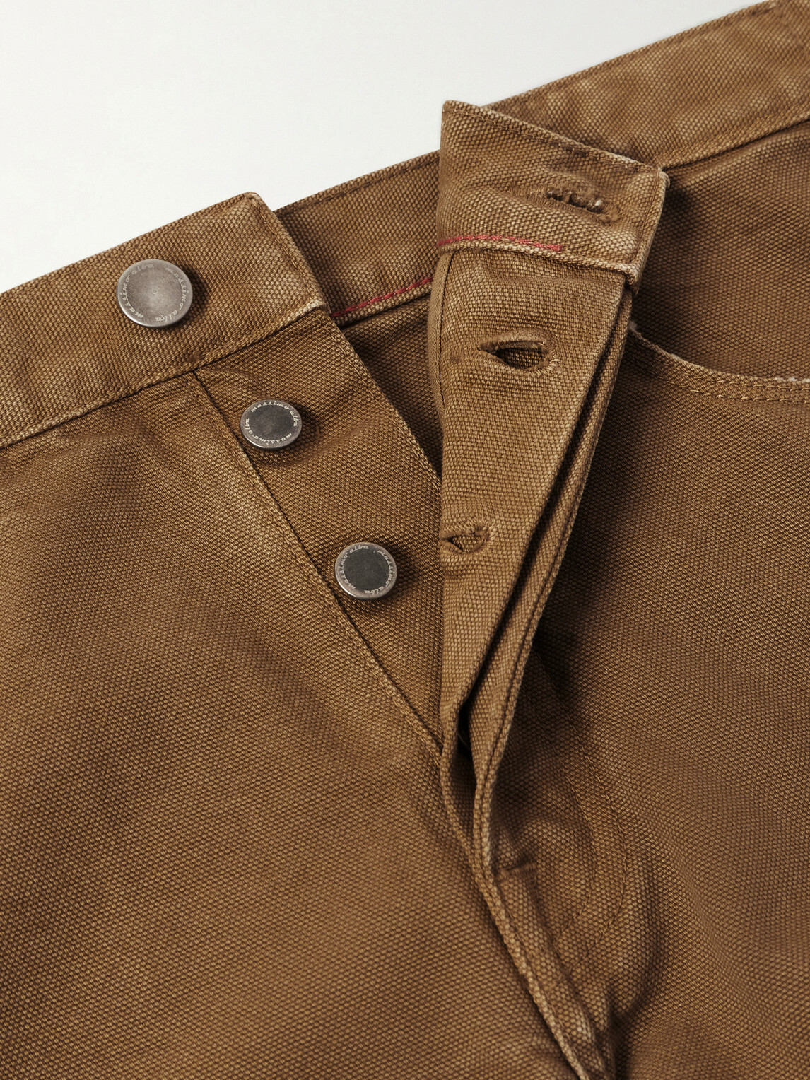 Massimo Alba - Oceano Straight-Leg Cotton Trousers - Brown