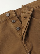 Massimo Alba - Oceano Straight-Leg Cotton Trousers - Brown