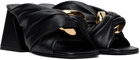 JW Anderson Black Chain Twist Mules