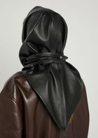 Nour Hammour Leather Head Scarf - Black - One Size