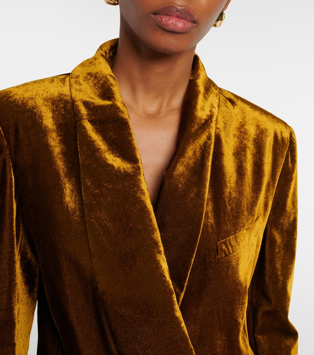 Nina Ricci Double-breasted velvet blazer