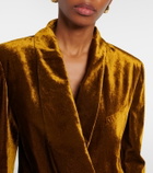 Nina Ricci Double-breasted velvet blazer
