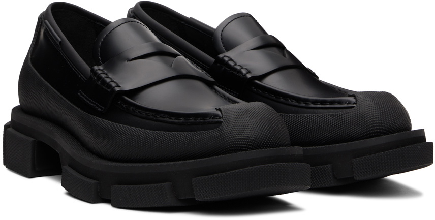 both Black Gao Loafers