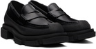 both Black Gao Loafers