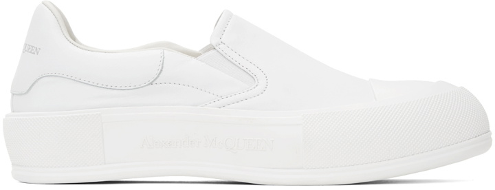 Photo: Alexander McQueen White Deck Skate Sneakers