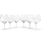 The Wolseley Collection - Set of Six Bevelled Red Wine Glasses - Neutrals