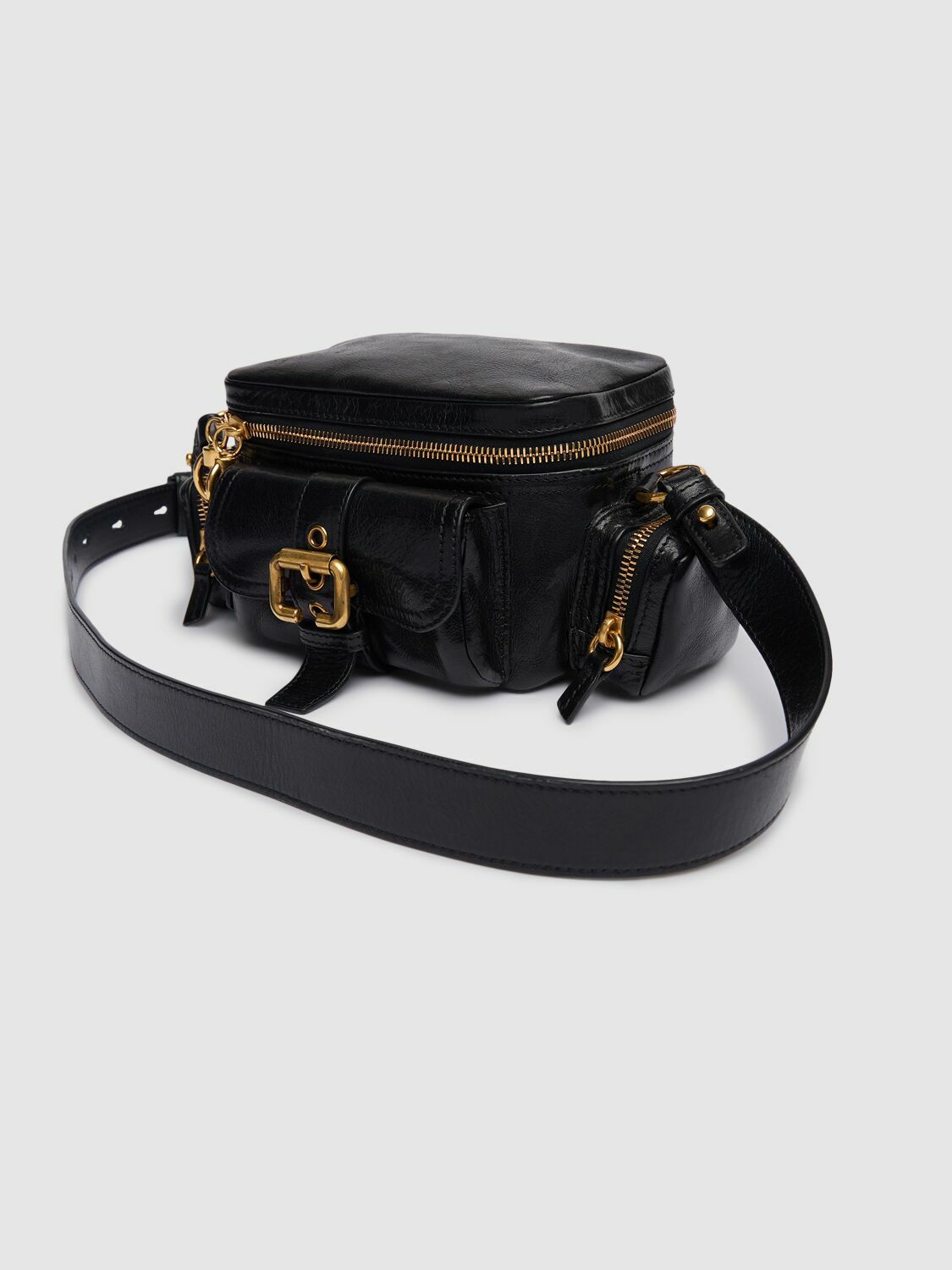 CHLOÉ Small Camera Glossy Leather Bag