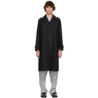 Maison Margiela Black Canvas Rain Coat