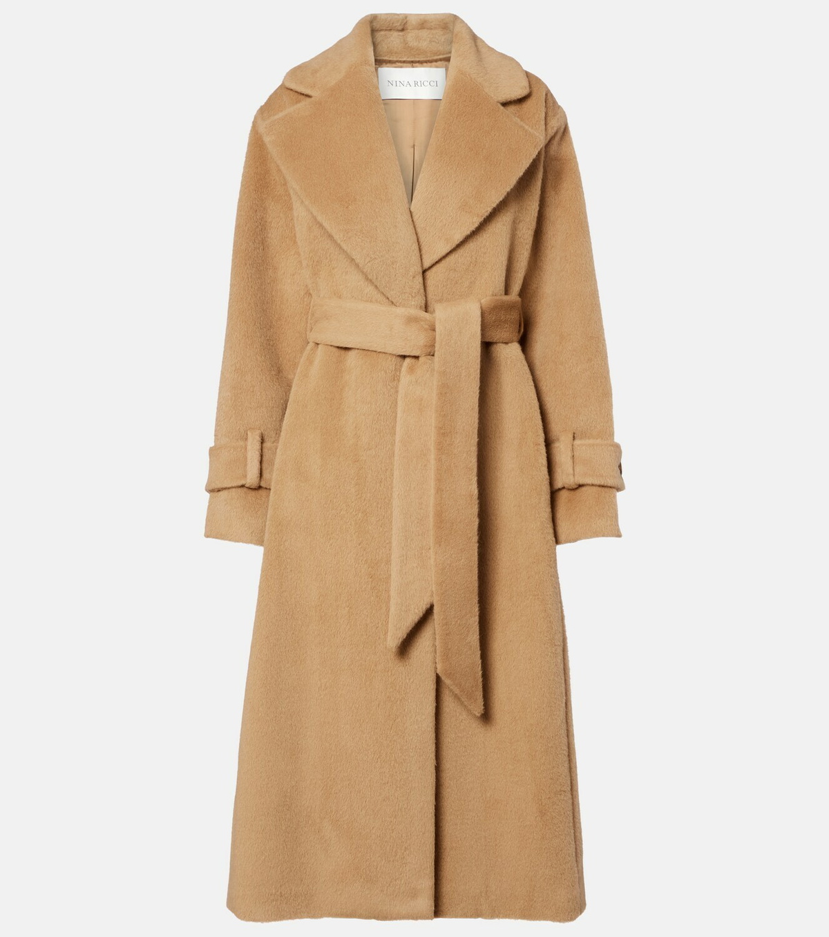Nina Ricci Belted alpaca and wool wrap coat