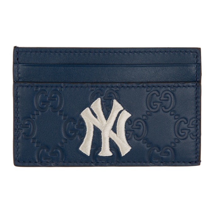 Photo: Gucci Navy NY Yankees Edition GG Card Holder