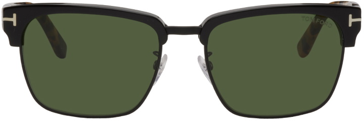 Photo: TOM FORD Black & Tortoiseshell River Sunglasses