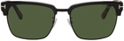 TOM FORD Black & Tortoiseshell River Sunglasses