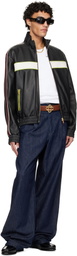 Casablanca Black Leather Loafers