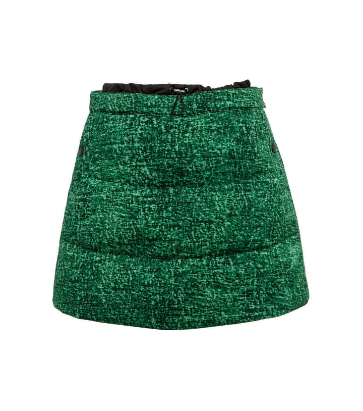 Photo: Moncler Genius - 1 Moncler JW Anderson Printed padded cotton miniskirt