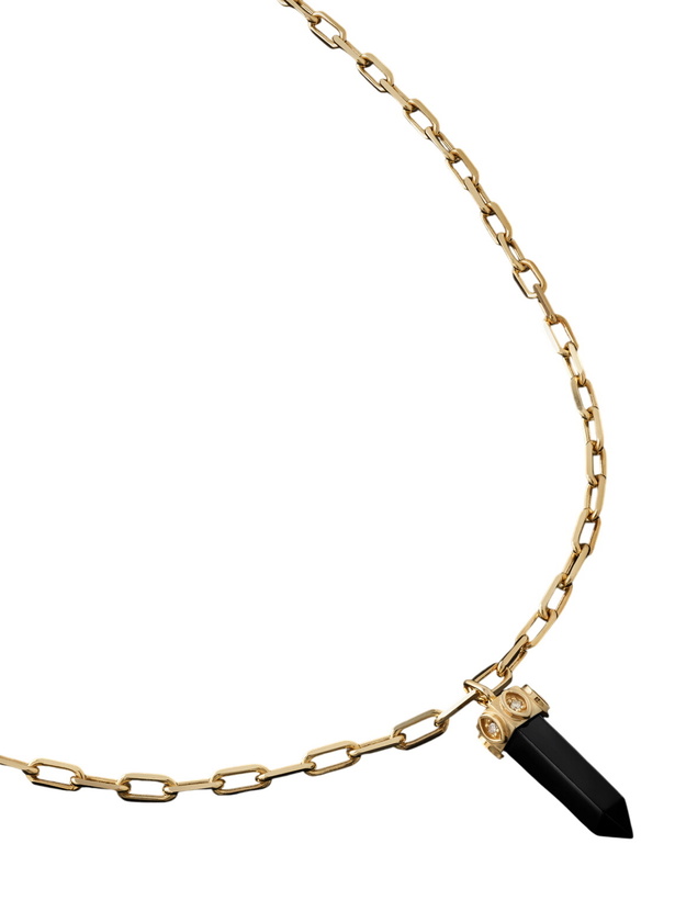 Photo: Sydney Evan - Gold, Onyx and Diamond Chain Necklace