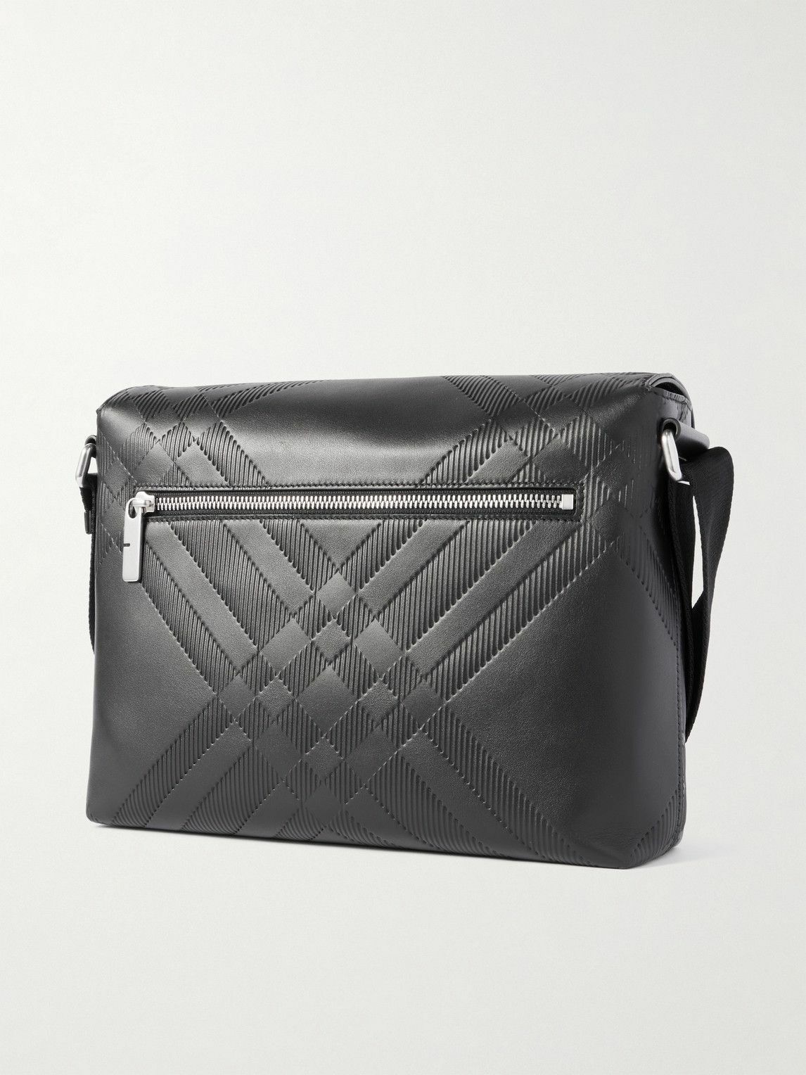 ショルダーバッグ・ポシェット BURBERRY Women Messenger Bags 8095704 black Burberry - Logo-Embroidered Padded Leather Messenger Bag