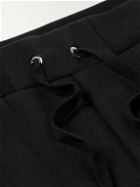 Ralph Lauren Purple label - Tapered Cotton-Blend Jersey Sweatpants - Black