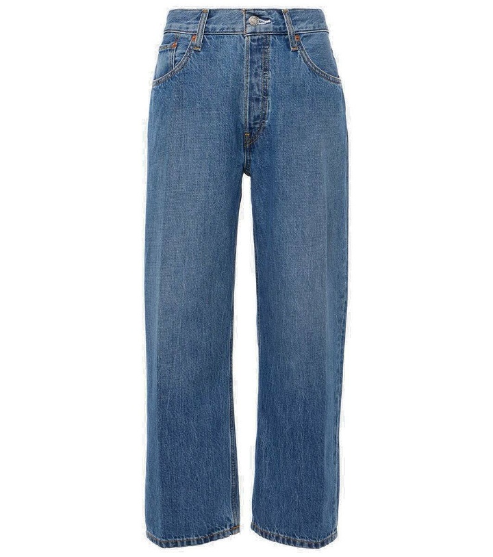 Photo: Re/Done Loose Crop high-rise straight jeans