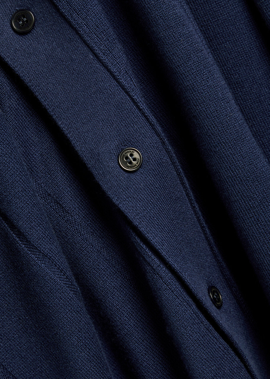 John Smedley Floyd Cotton Cardigan Navy