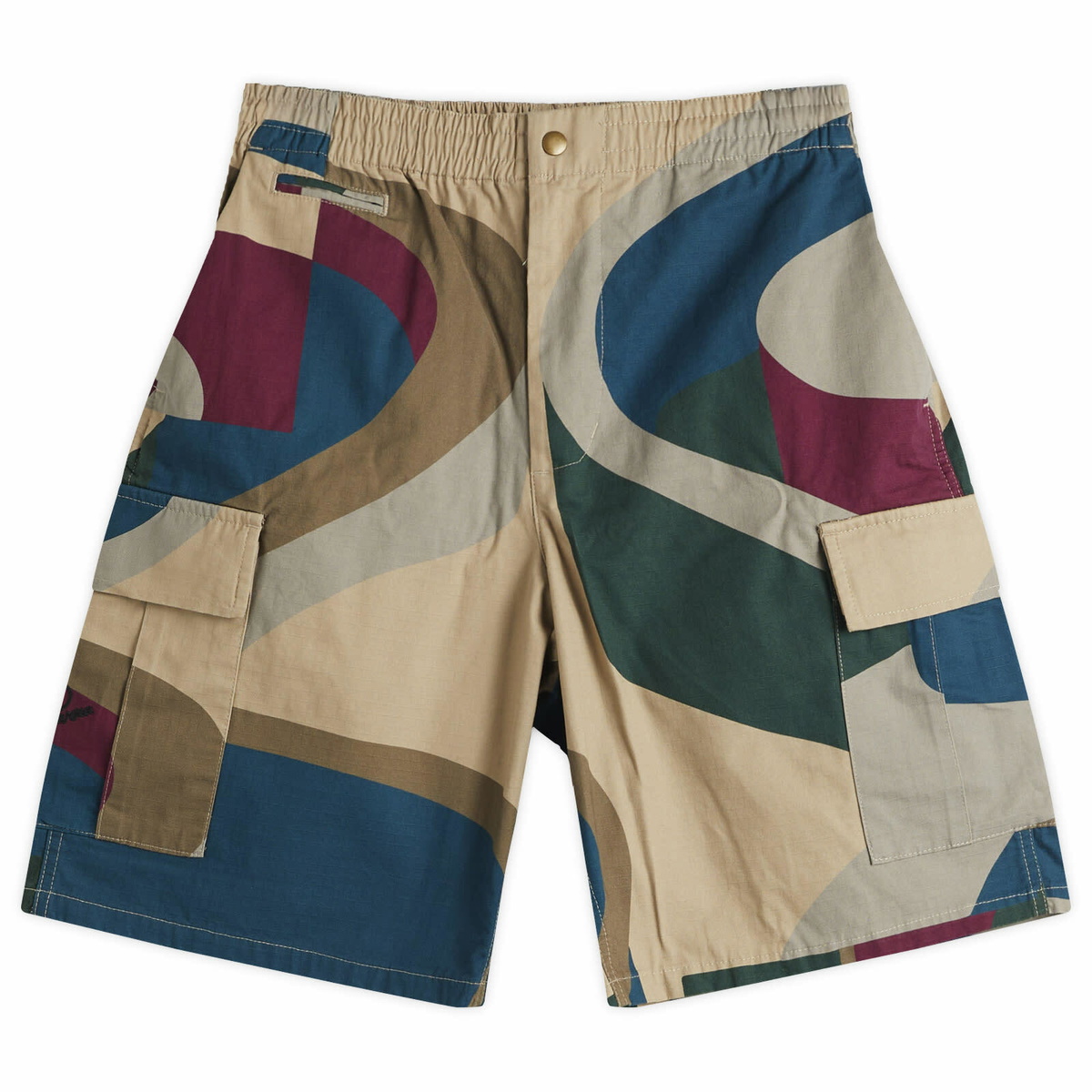 By Parra Men's The Wall Camo Shorts in Sand