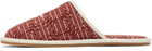 AMIRI Red 'Chateau Amiri' MA Slippers