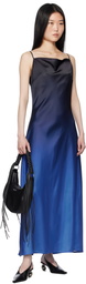 Holzweiler Navy & Blue Eila Print Maxi Dress