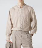 Stòffa Striped cotton and silk shirt