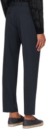 Hugo Navy Slim-Fit Trousers
