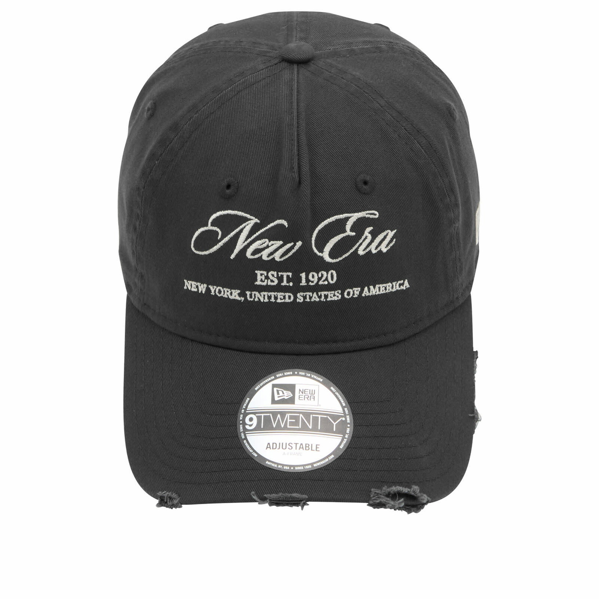 New Era Wash Distress 9Twenty Cap in Black 