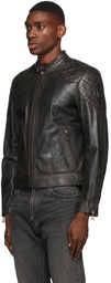 Belstaff Black Leather Outlaw 2.0 Jacket