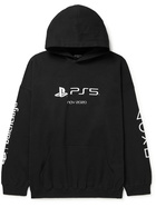 Balenciaga - PlayStation Printed Cotton-Jersey Hoodie - Black