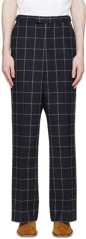 Photo: Acne Studios Navy Casual Suit Trousers
