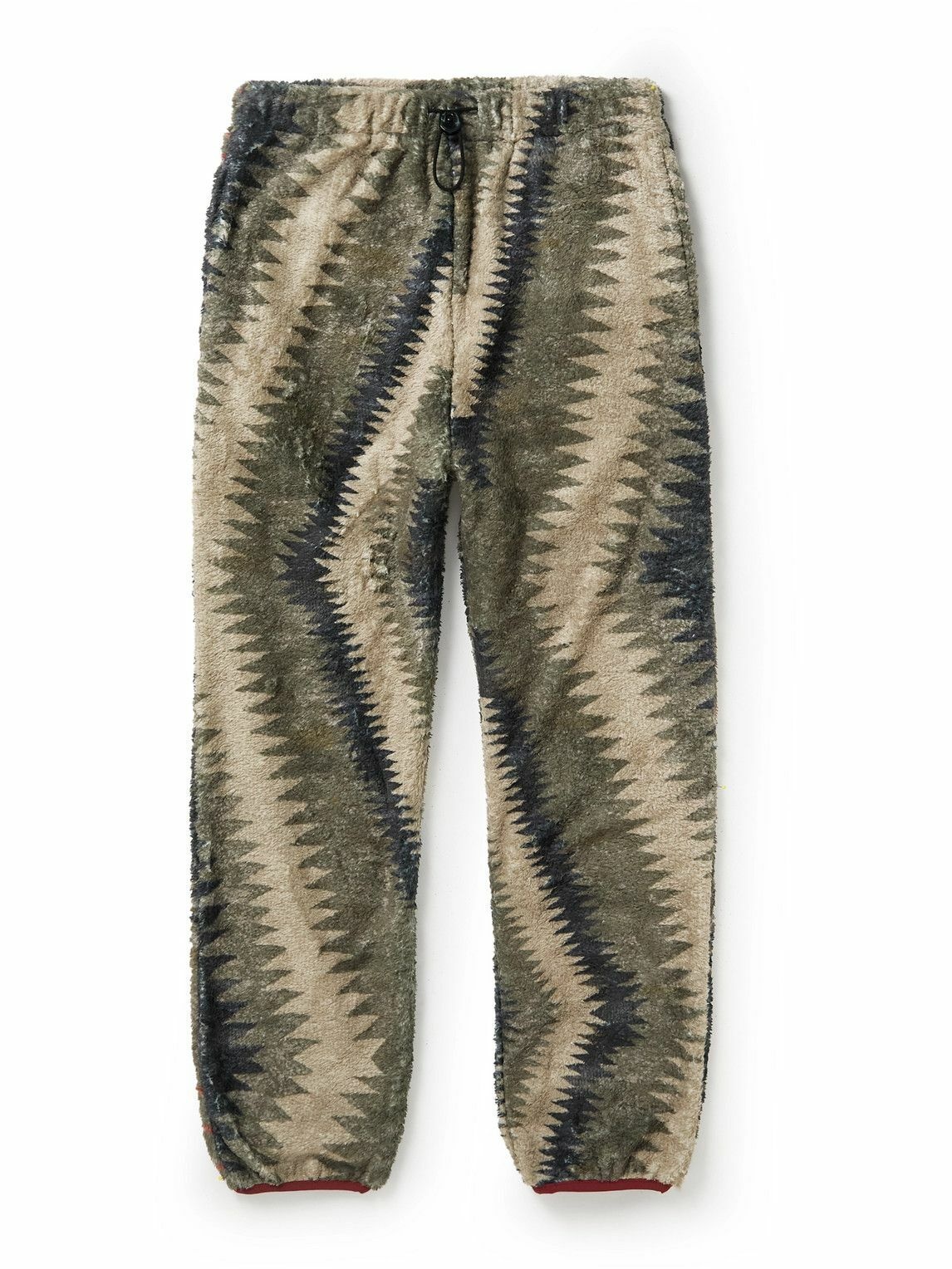 Photo: KAPITAL - Thunder Mother Tapered Printed Fleece Sweatpants - Gray