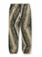 KAPITAL - Thunder Mother Tapered Printed Fleece Sweatpants - Gray