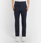 Officine Generale - Jacques Piped Wool Trousers - Men - Navy