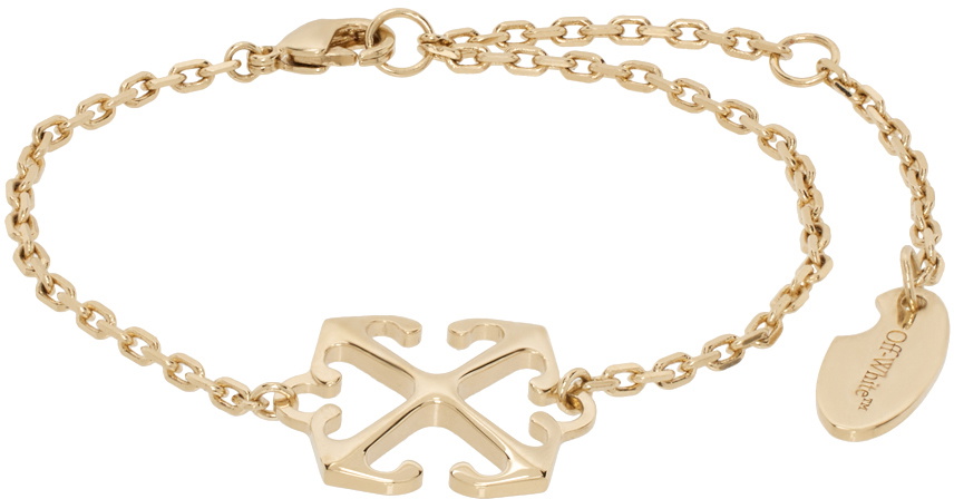 Off-White Gold Arrow Bracelet