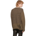 John Elliott Brown Cashmere Mixed Sweater