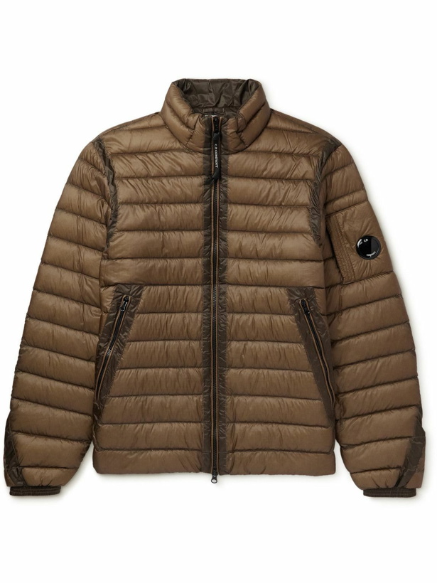 Photo: C.P. Company - Quilted Ripstop Down Jacket - Brown