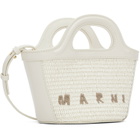 Marni White Tropicalia Micro Tote