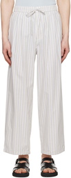 AMOMENTO Beige Drawstring Trousers