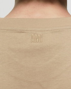 Ami Paris Ami De Coeur Tee Brown - Mens - Shortsleeves