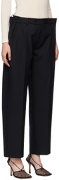 Subtle Le Nguyen Black Flat Trousers