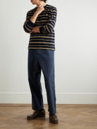 OrSlow - Straight-Leg Herringbone Cotton Trousers - Blue