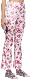 I'm Sorry by Petra Collins SSENSE Exclusive Pink & White Petra Bell Trousers