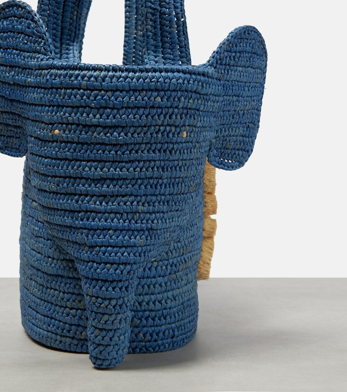 Loewe Paula's Ibiza Elephant Small raffia basket bag Loewe