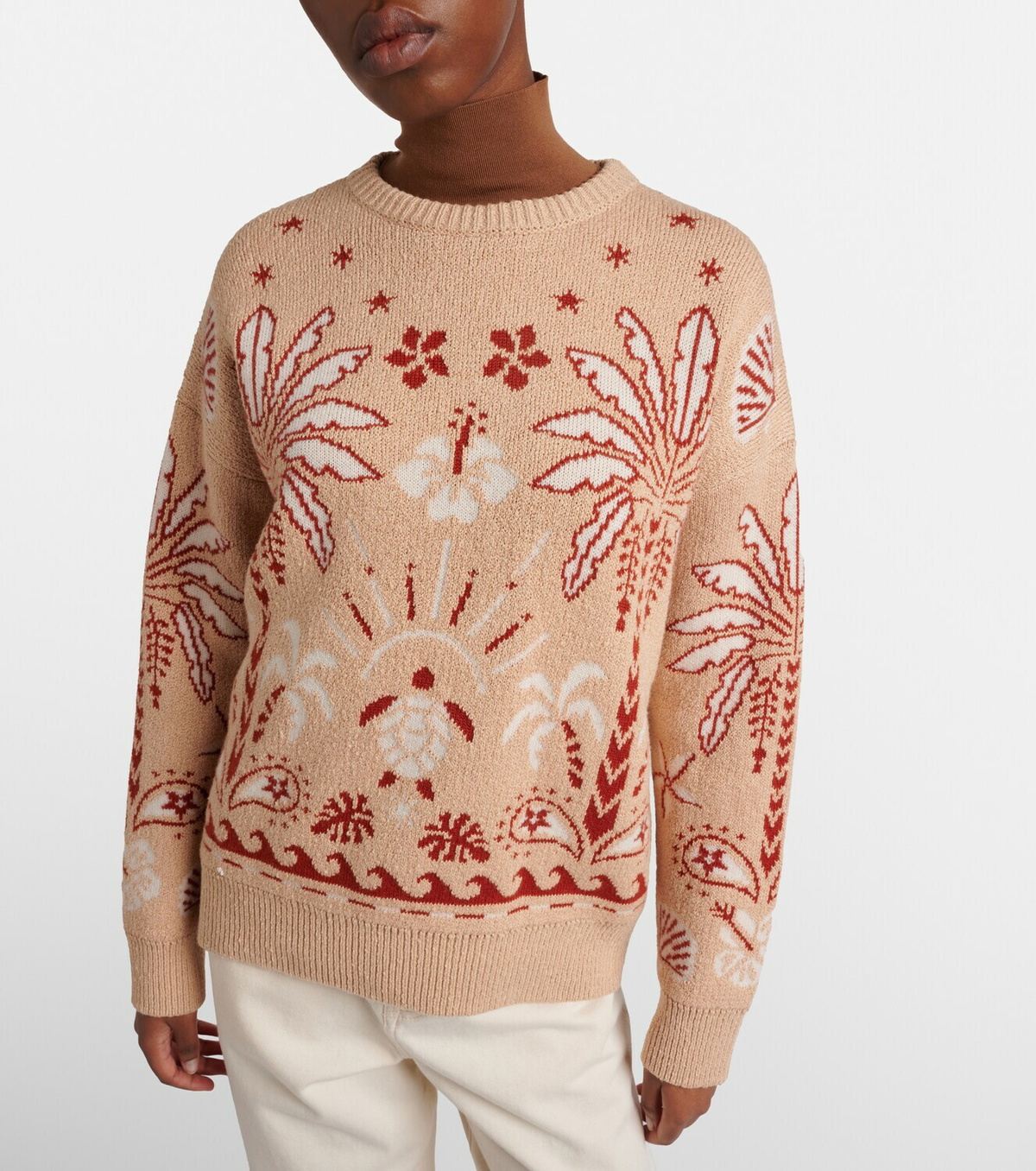 Alanui Echoes Of The Island wool and cotton sweater
