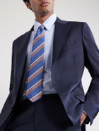 De Petrillo - 7cm Striped Silk and Linen-Blend Tie